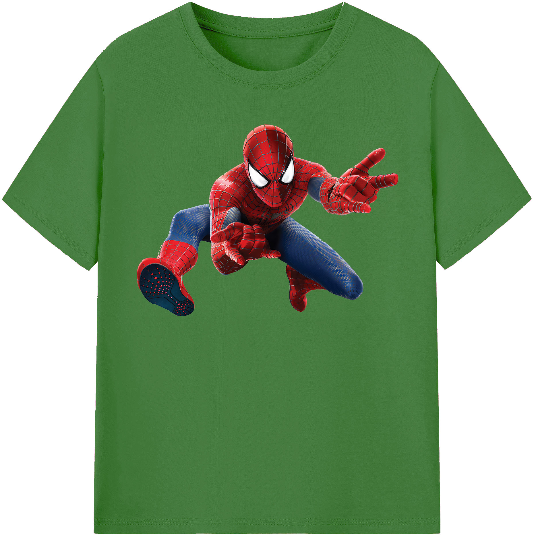 （画像用） Spider Man スパイダーマン レディースカジュアルプリントTシャツ（綿100％）